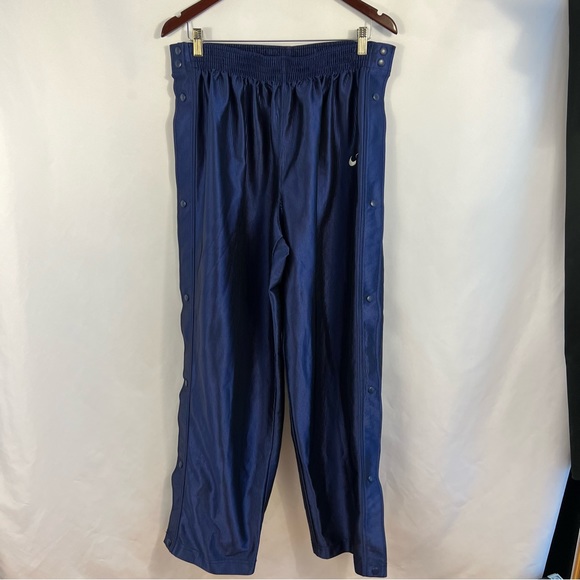 Vintage NIKE Basketball Pants Mens XXL Snap Break Tear Away Navy